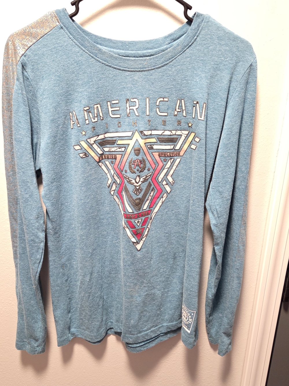 American Fighter Geometric Long Sleeve Size Medium